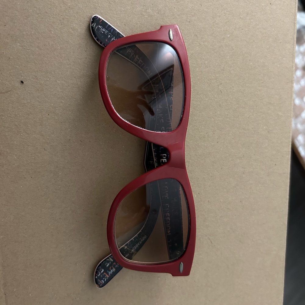 Ray Ban red wayfarers, special series #5.